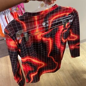 2 pc skirt set multi color